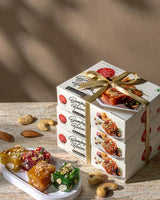 Assorted Bombay Halwa box with Raspberry, Kesar Pista, Anjeer and Pineapple flavors by Zam Zam Sweets Mumbai