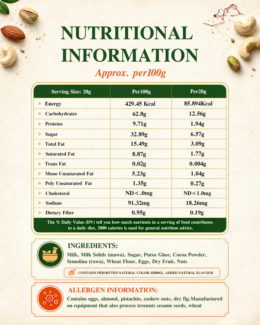 Assorted Dry Fruit Aflatoon - 250g