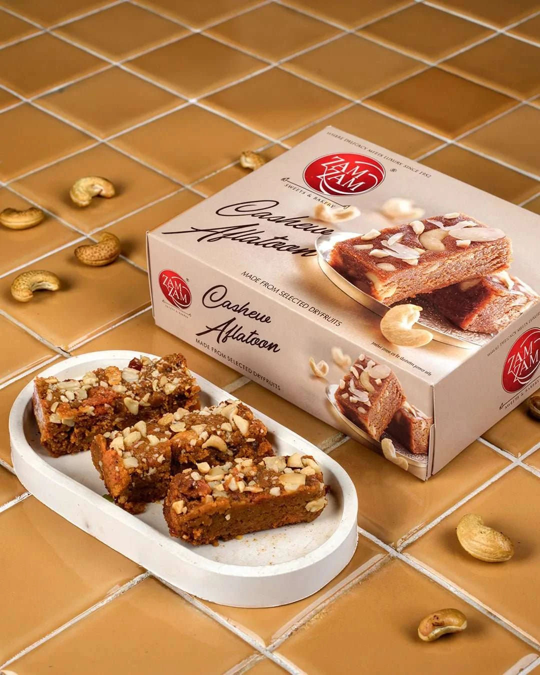 Cashew Aflatoon - 250g - ZAMZAMSWEETS