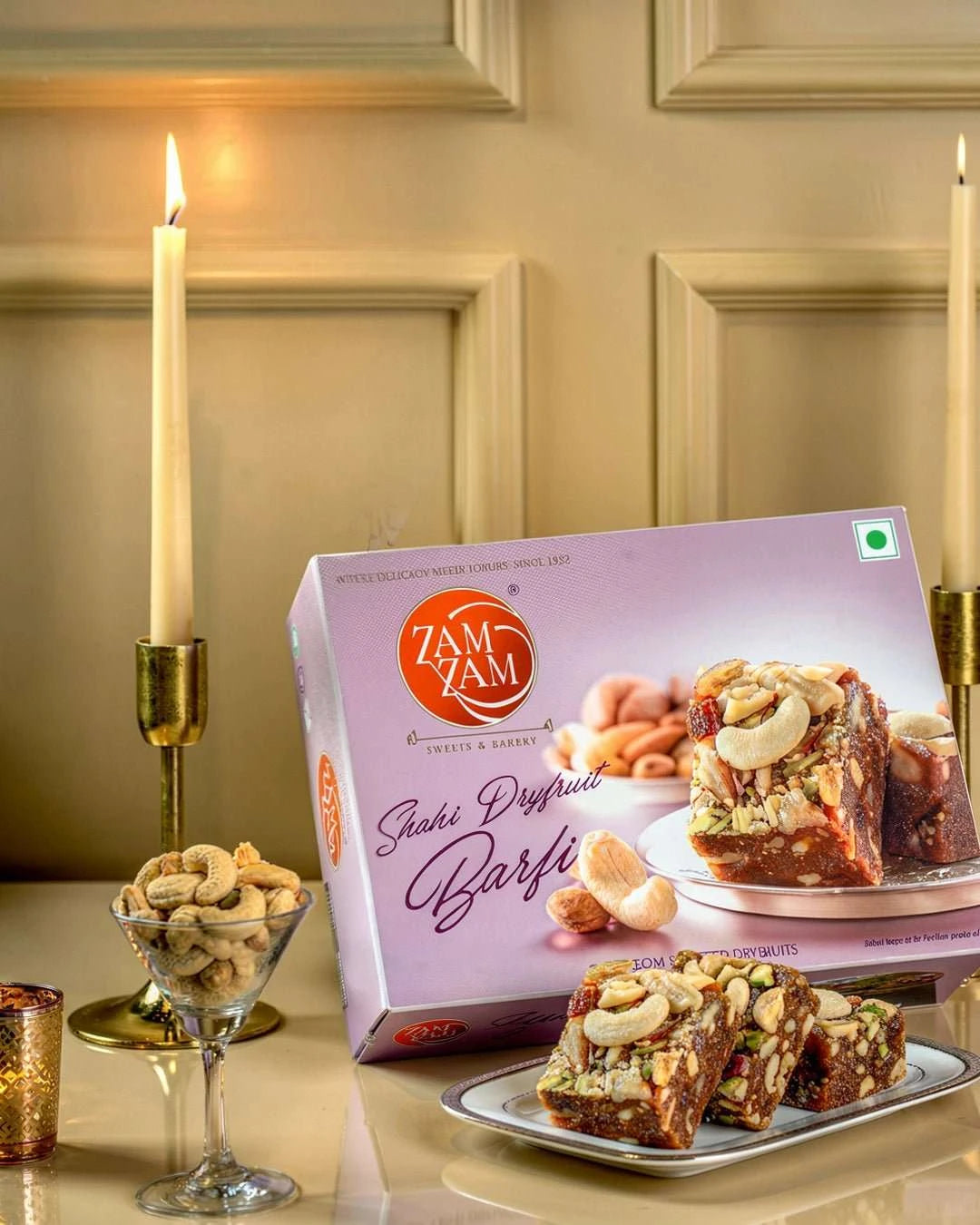 Shahi DryFruit Barfi - 250g - ZAMZAMSWEETS