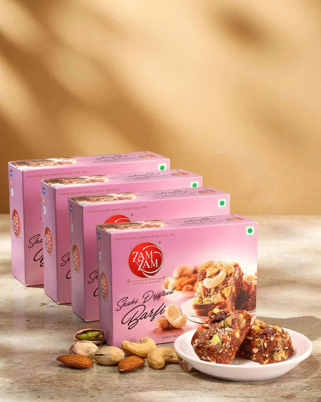 Shahi DryFruit Barfi - 250g - ZAMZAMSWEETS