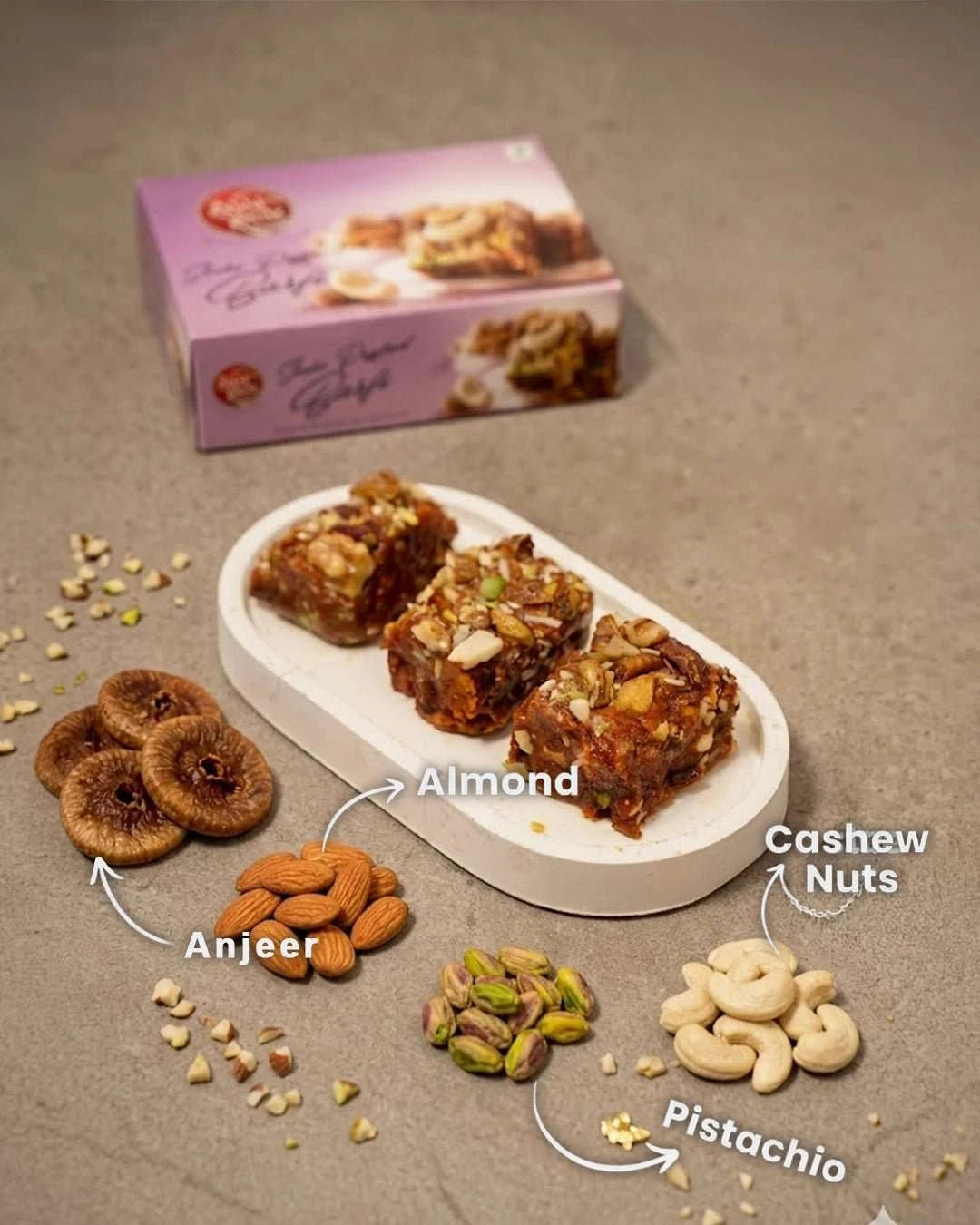Shahi DryFruit Barfi - 250g - ZAMZAMSWEETS